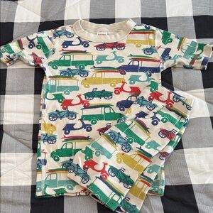Hanna Andersson Multicolor Vehicle Print Kids Pajamas